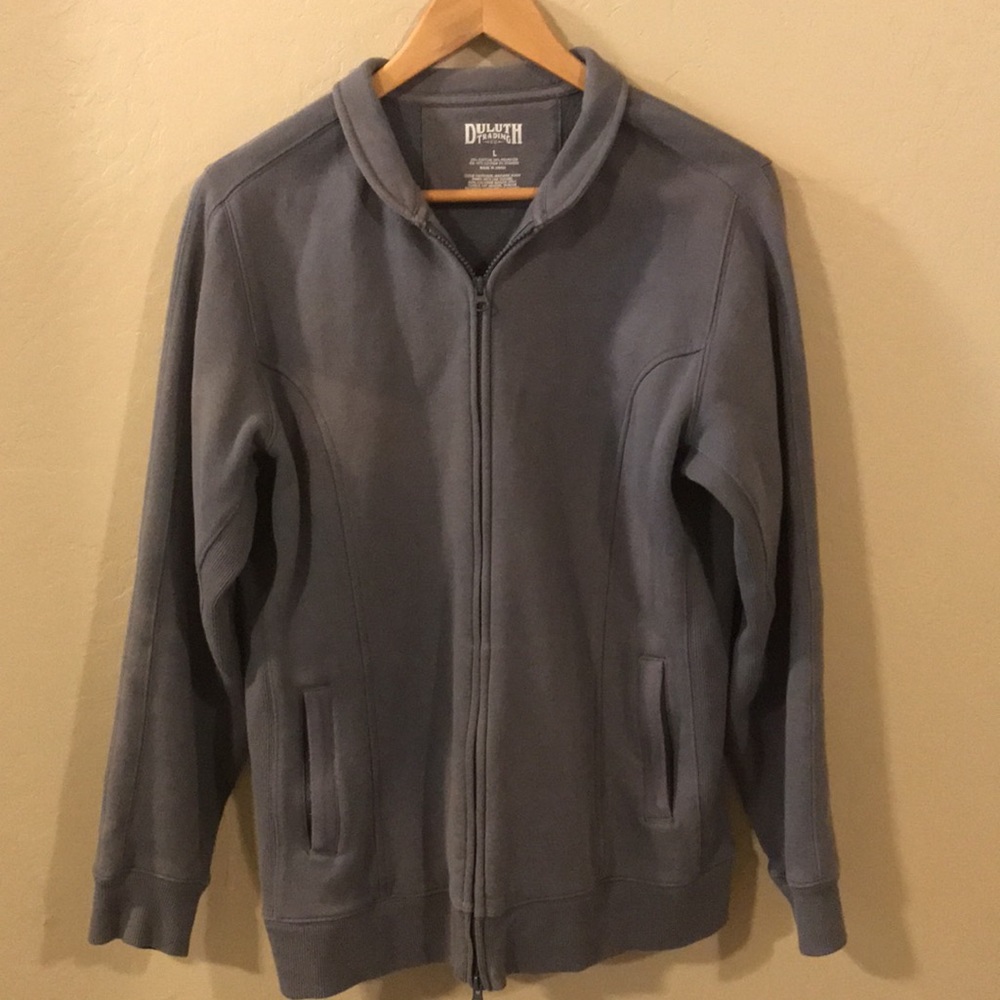 Duluth trading co sweater gray large